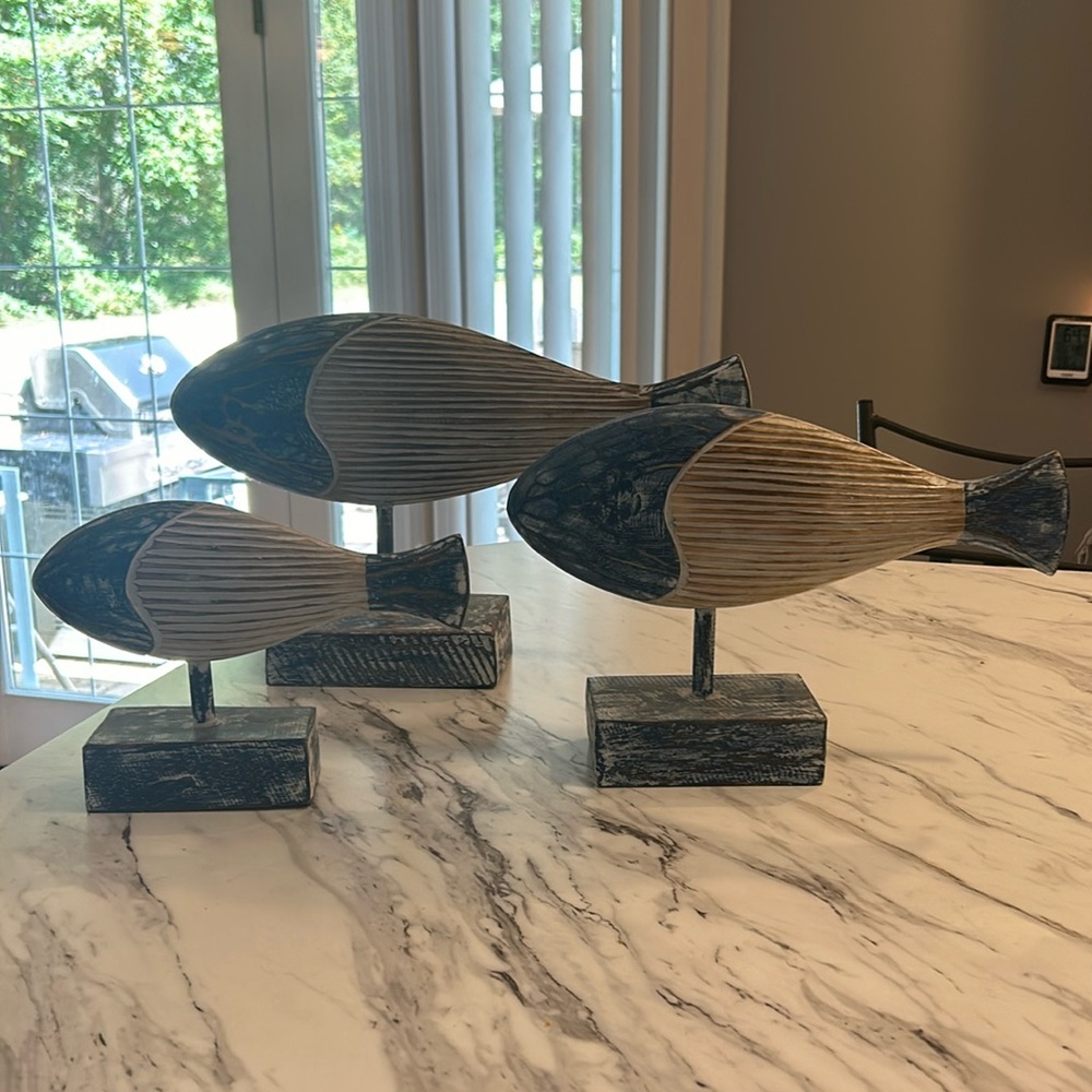 Wooden fish decor